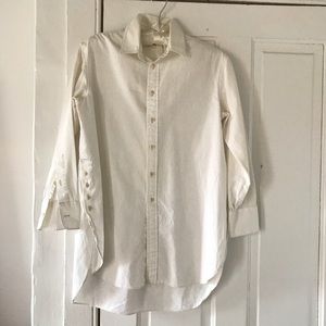 Madewell textured button down with side buttons XS